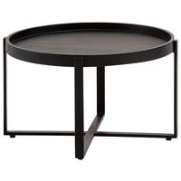 TABLE BASSE WL6.803 - noir, Design, métal/bois (60/60/35cm) - MID.YOU