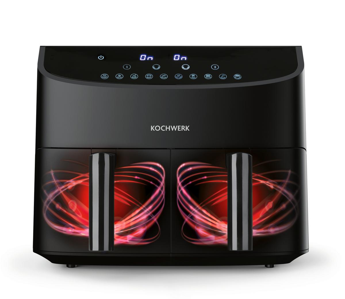 FRYTKOWNICA BEZTŁUSZCZOWA 13186 - czarny, Basics, tworzywo sztuczne/metal (39/36/31cm)