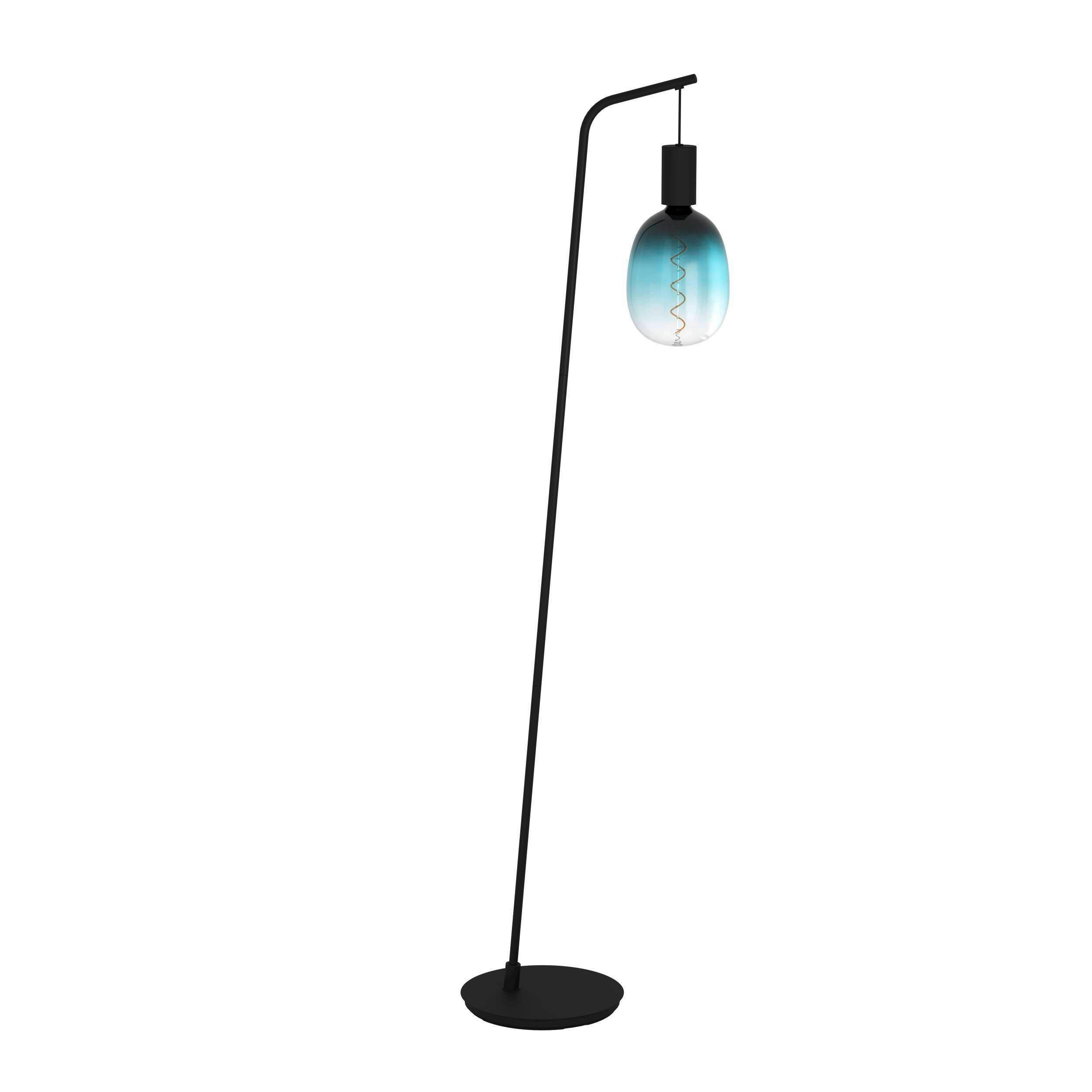 LAMPA STOJĄCA 43758* CRANLEY - czarny, Basics, metal (43/6/170cm)