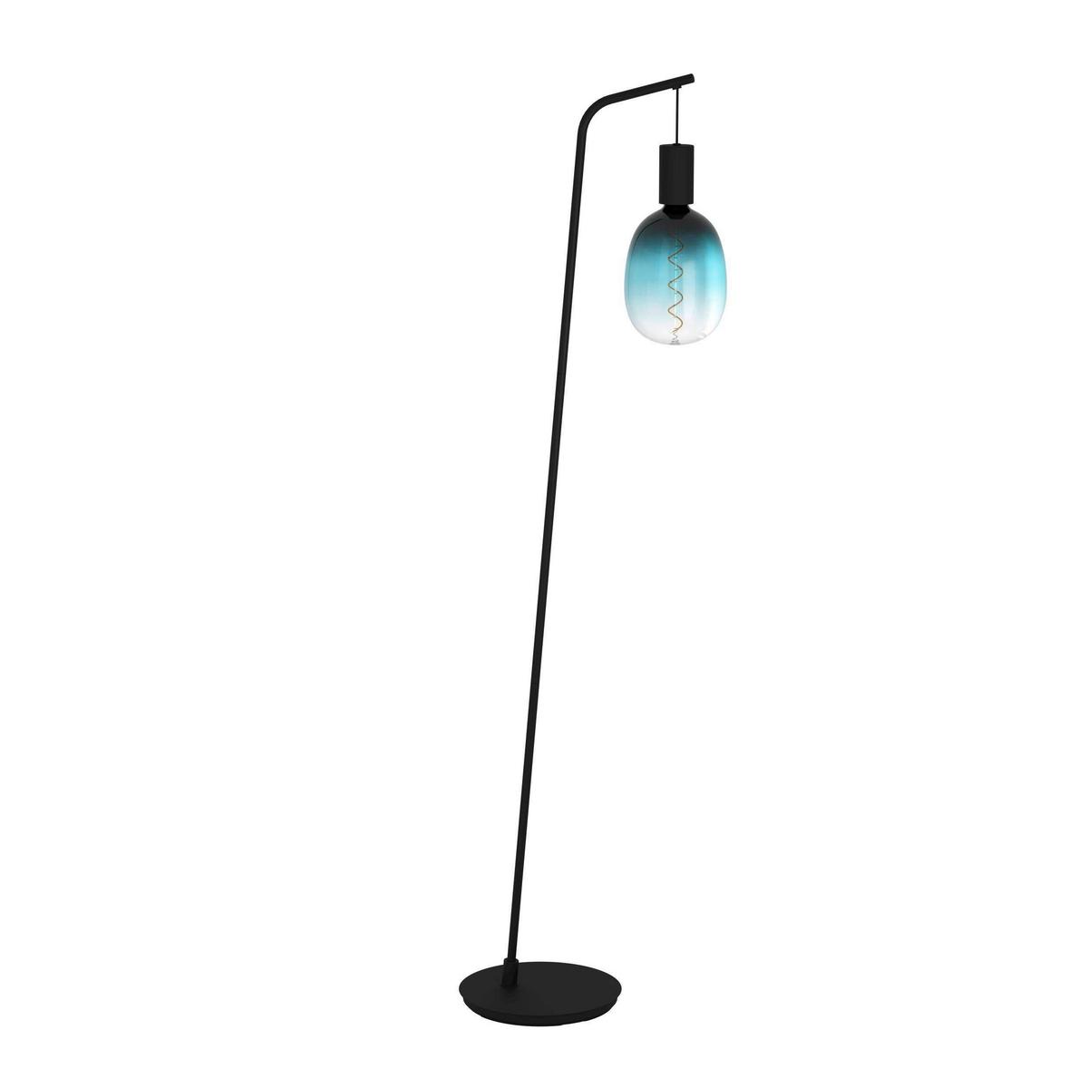 LAMPA STOJĄCA 43758* CRANLEY - czarny, Basics, metal (43/6/170cm)