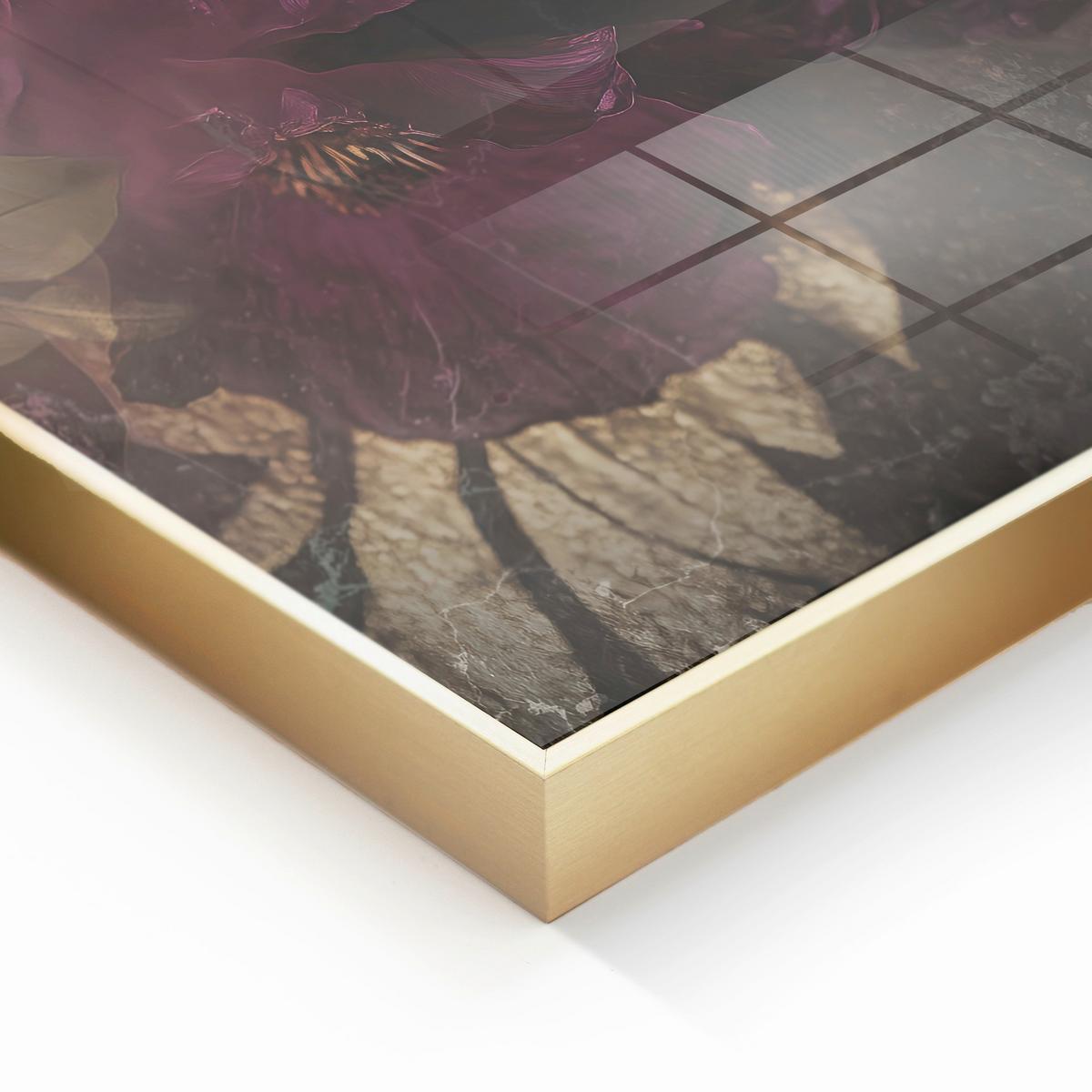 Glasbild Multicolor ca. 80x120cm - Multicolor, Basics, Glas/Holz (80/120cm)