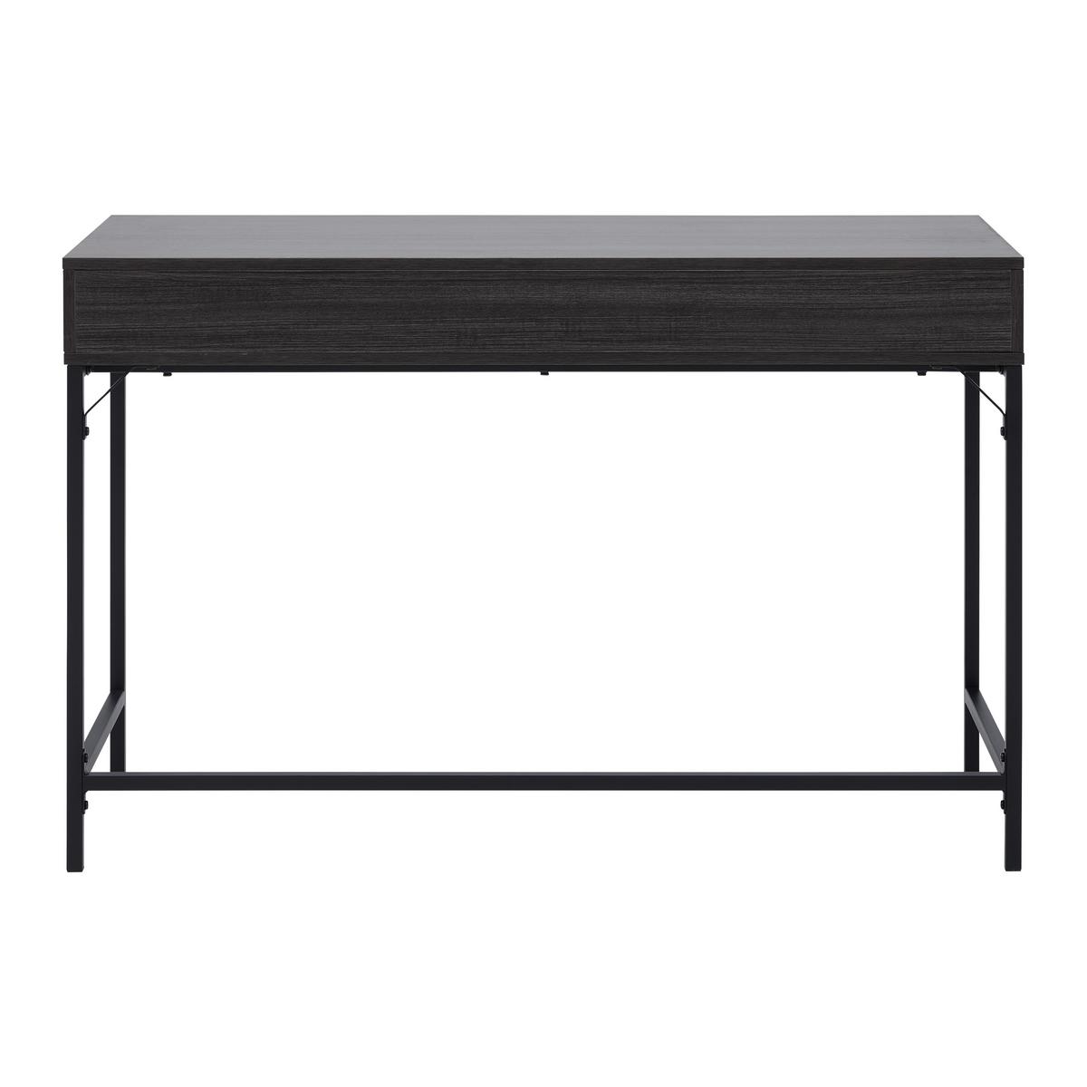 BIURKO CARA - czarny/szary, Modern, metal (120/50/76cm) - Bessagi Home