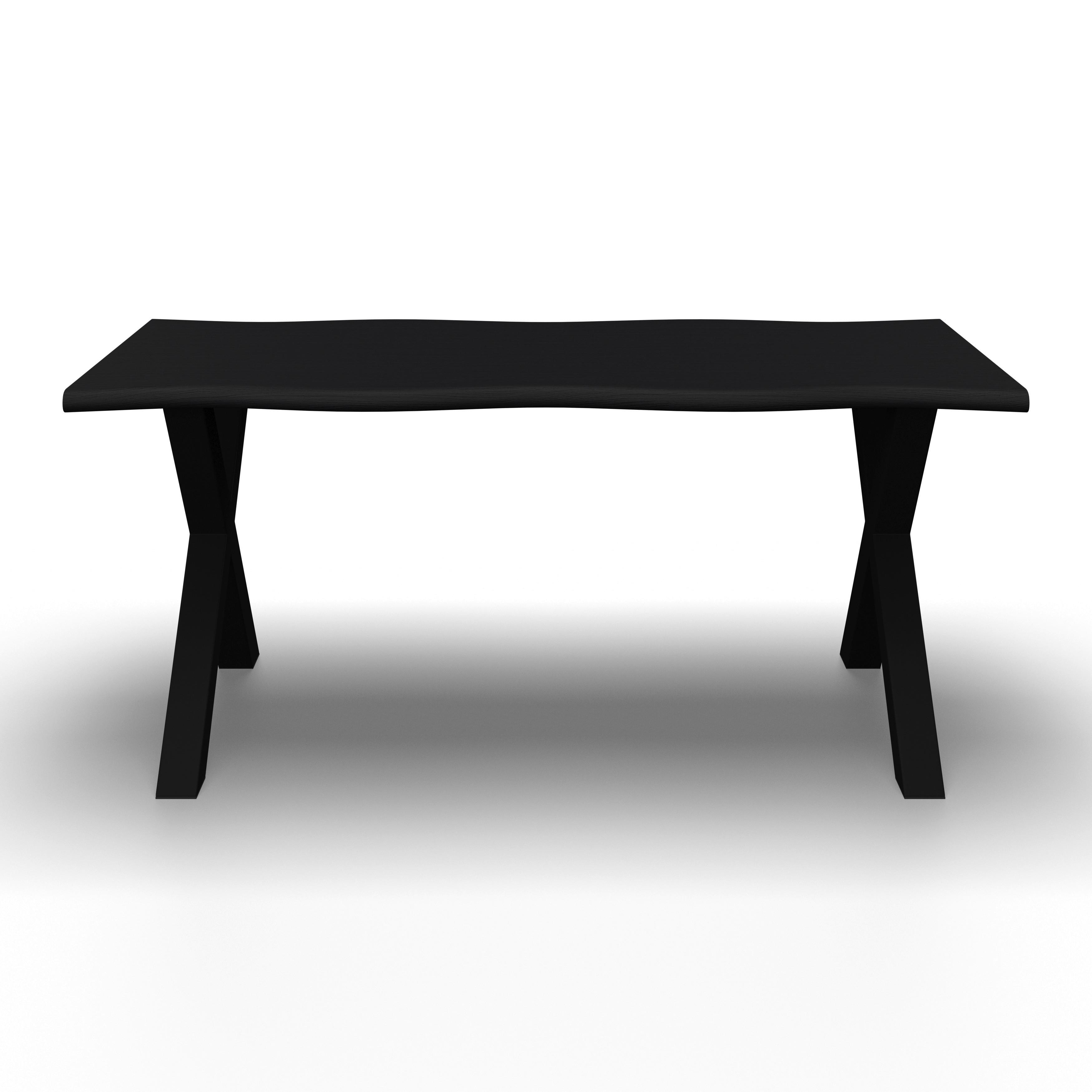 MATBORD LAUREL - svart, Modern, metall/trämaterial (180/90/76cm) - Bessagi Home