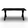 MATBORD LAUREL - svart, Modern, metall/trämaterial (180/90/76cm) - Bessagi Home