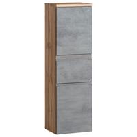 Midischrank Varese ca. 40x130 cm Hellgrau/Eiche - Eiche Wotan/Hellgrau, MODERN, Holzwerkstoff (40/130/35cm) - Held