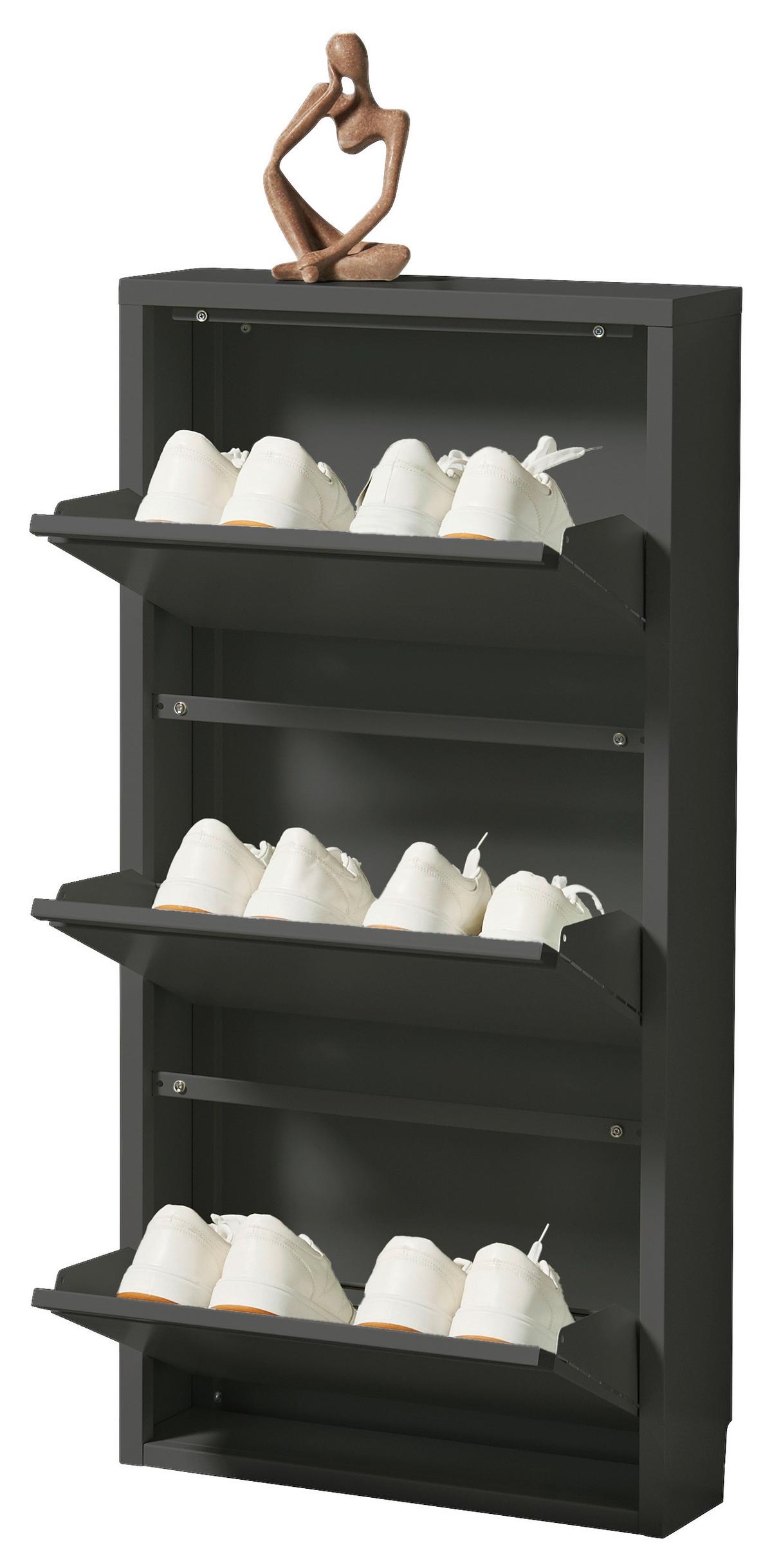 Schuhkipper Bert Anthrazit - Anthrazit, KONVENTIONELL, Metall (51/104/16cm) - Mömax