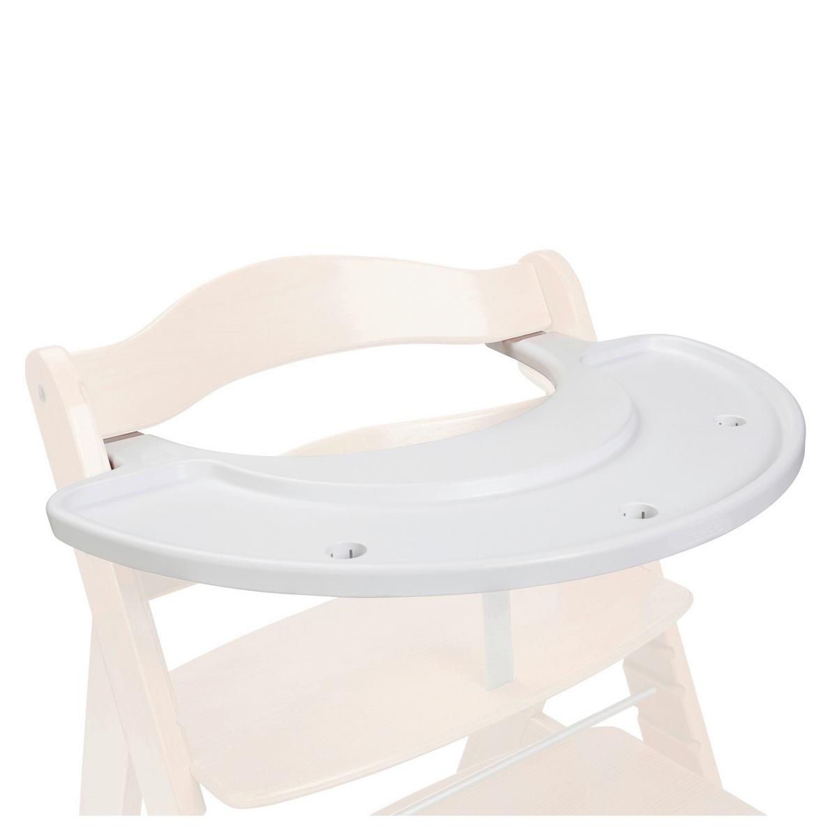 TACKA DO JEDZENIA I ZABAWY SPIELBRETT ALPHA TRAY - biały, Basics, tworzywo sztuczne (43/4/58cm) - Hauck