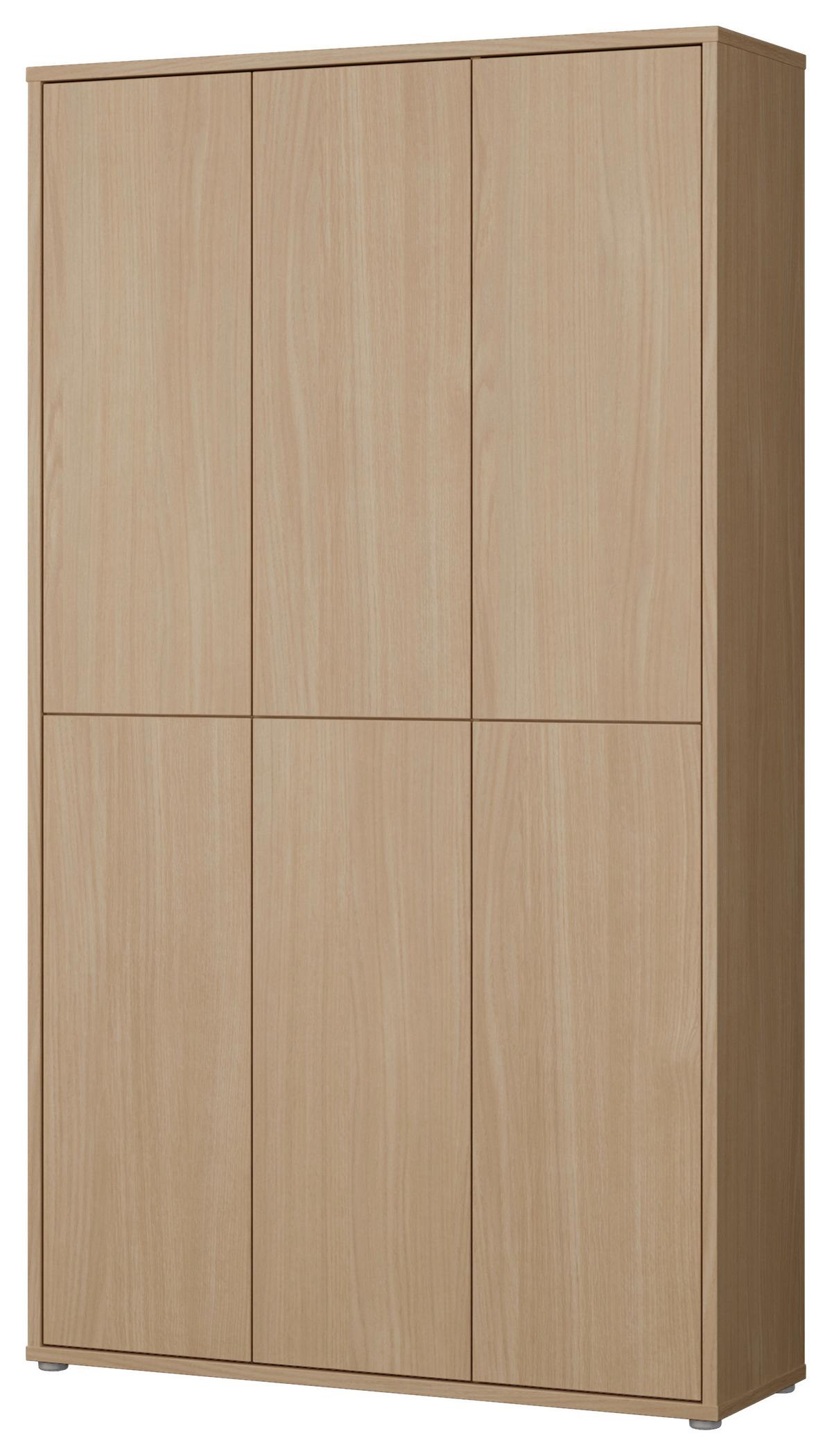 Omara Za Čevlje Alice, Barva Hrasta - siva/barve hrasta, Moderno, umetna masa/leseni material (109,2/191,9/34,9cm) - Carryhome