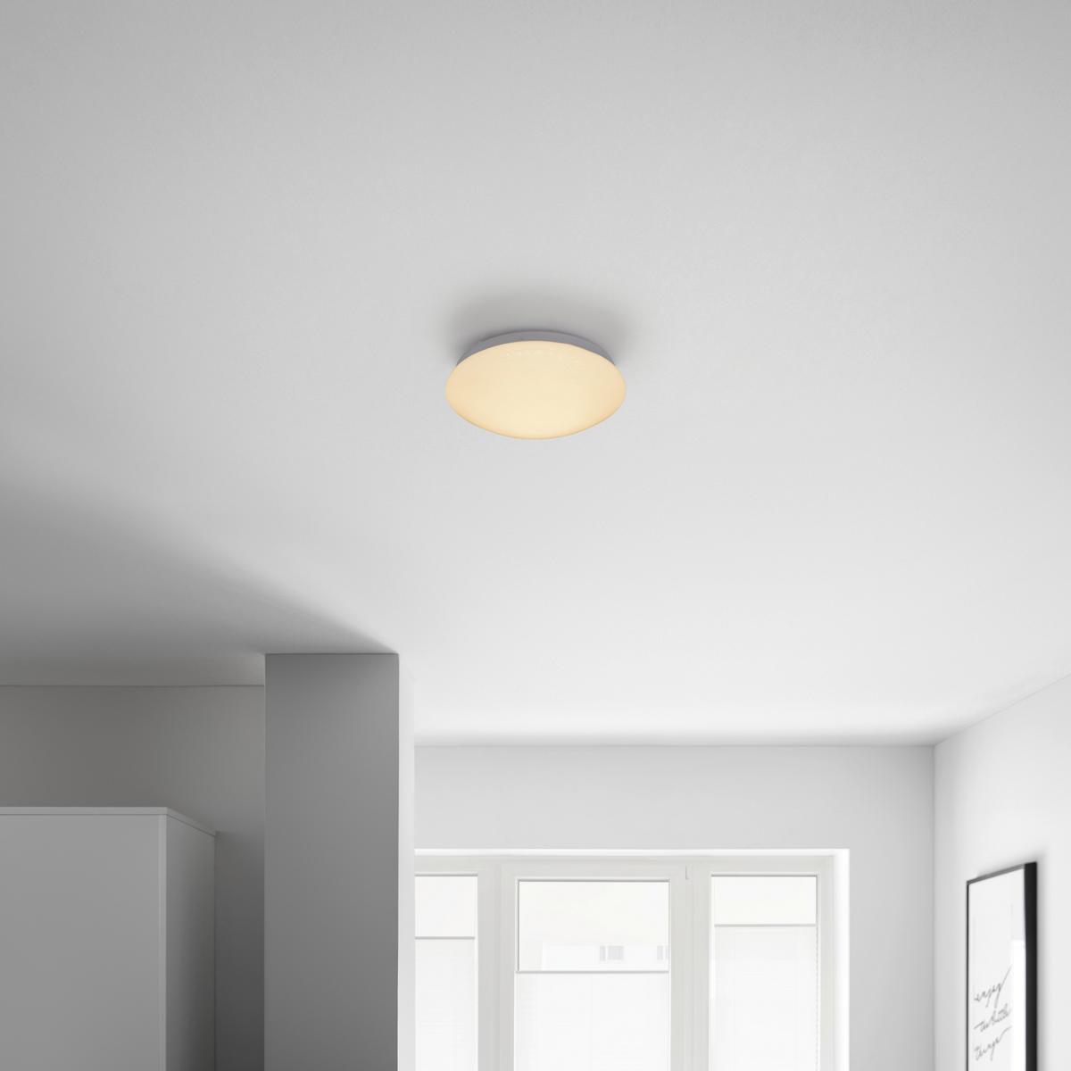 LED-Deckenleuchte Dalia max. 11 Watt - Weiss, Konventionell, Kunststoff/Metall (26/8cm) - Based