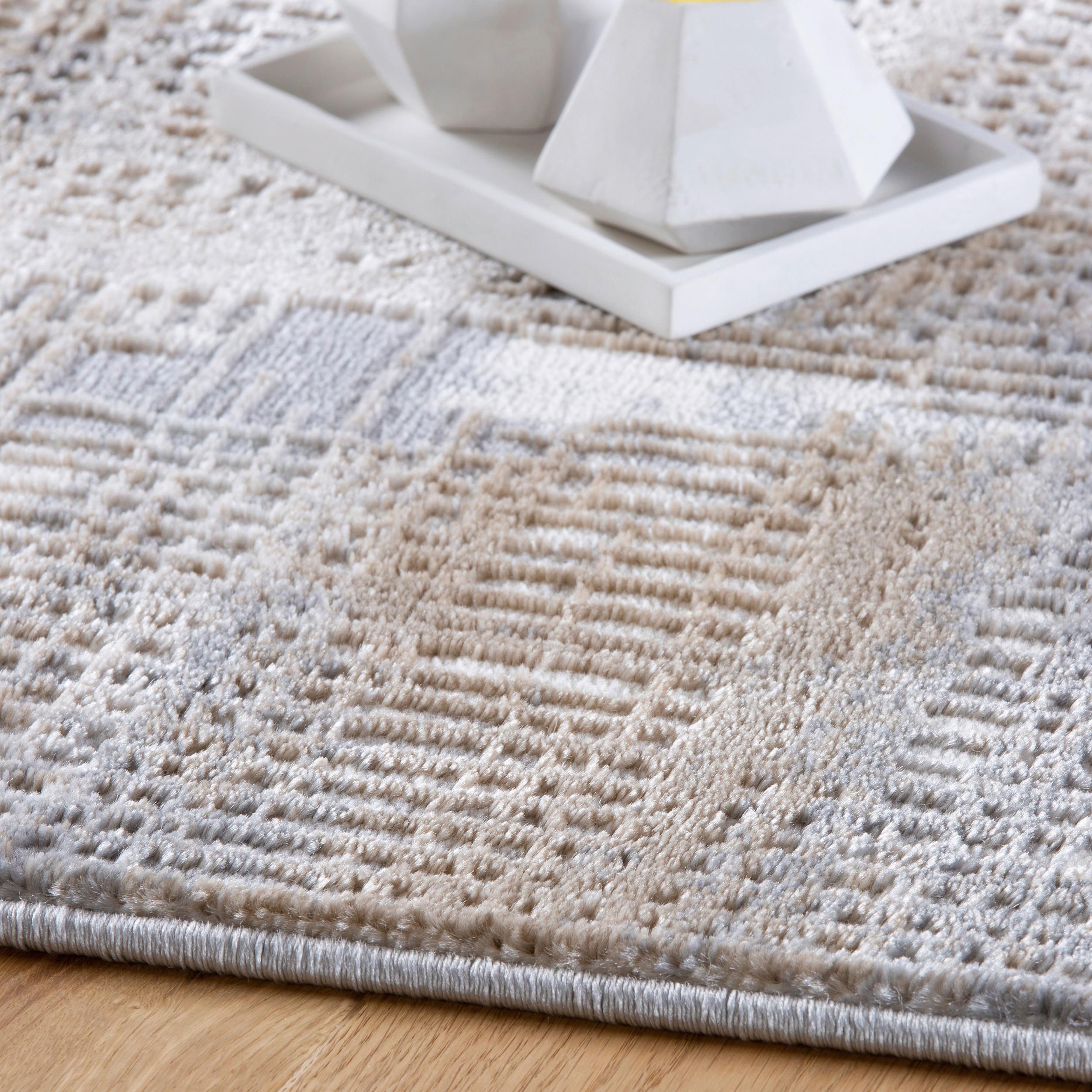 Webteppich My Salsa Taupe ca. 120x170cm - Taupe, Design, Textil (120/170cm) - Obsession
