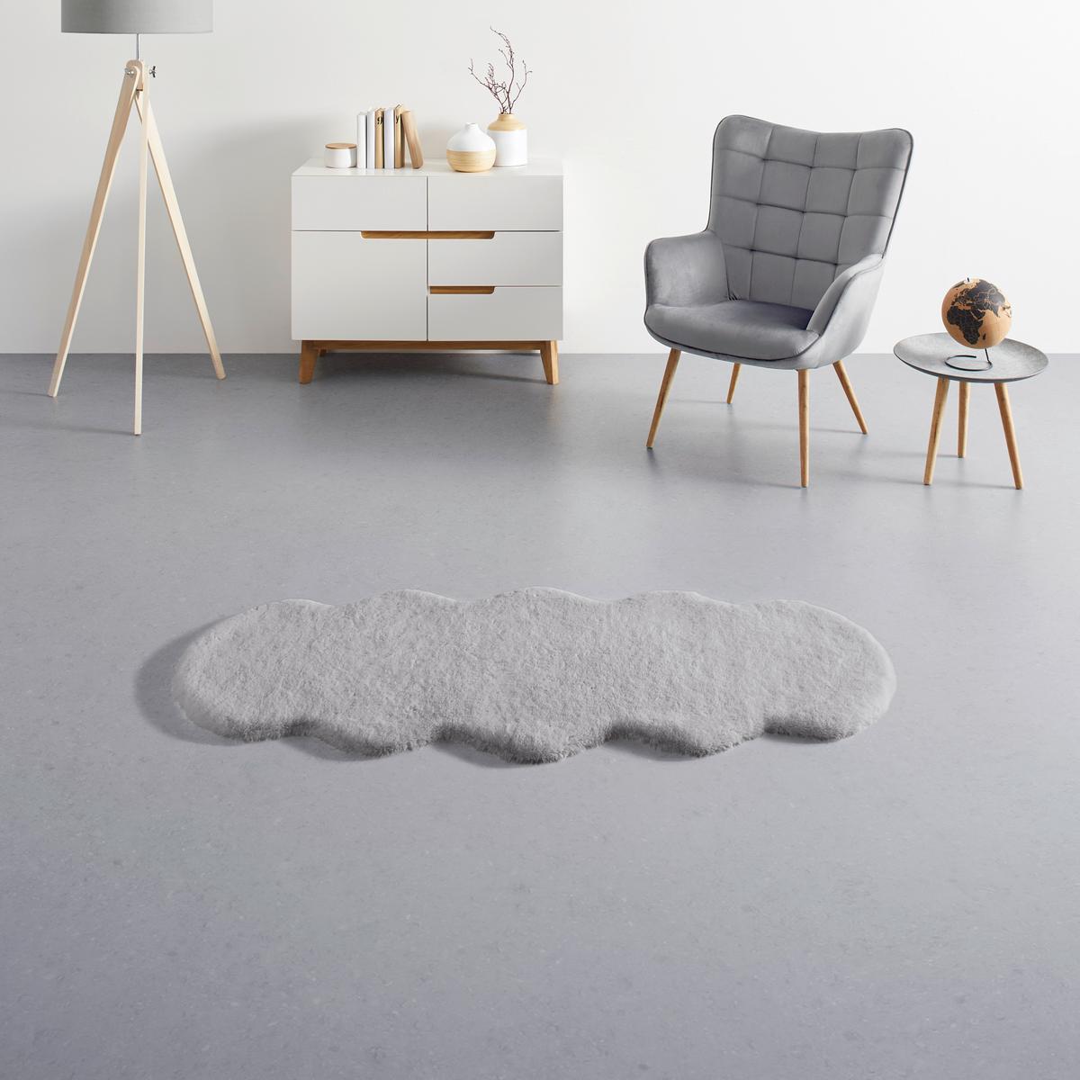 Blană artificială Nico 2 - gri, Konventionell, blană (60/150cm) - Mömax