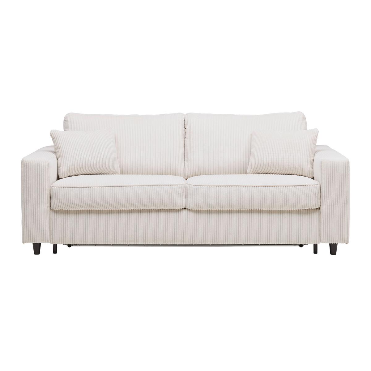 Zofa S Posteljno Funkcijo Agneta, Bež - črna/bež, Moderno, tekstil/les (200/83/97cm) - Premium Living