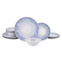 Étkészlet Rondo Summertime - világoskék/fehér, Design, kerámia - Creatable