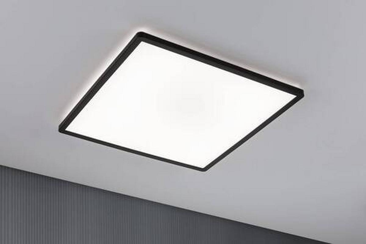 LED-Paneel Atria Shine in Schwarz max. 22 Watt - Schwarz, Basics, Kunststoff (42/42cm) - Paulmann