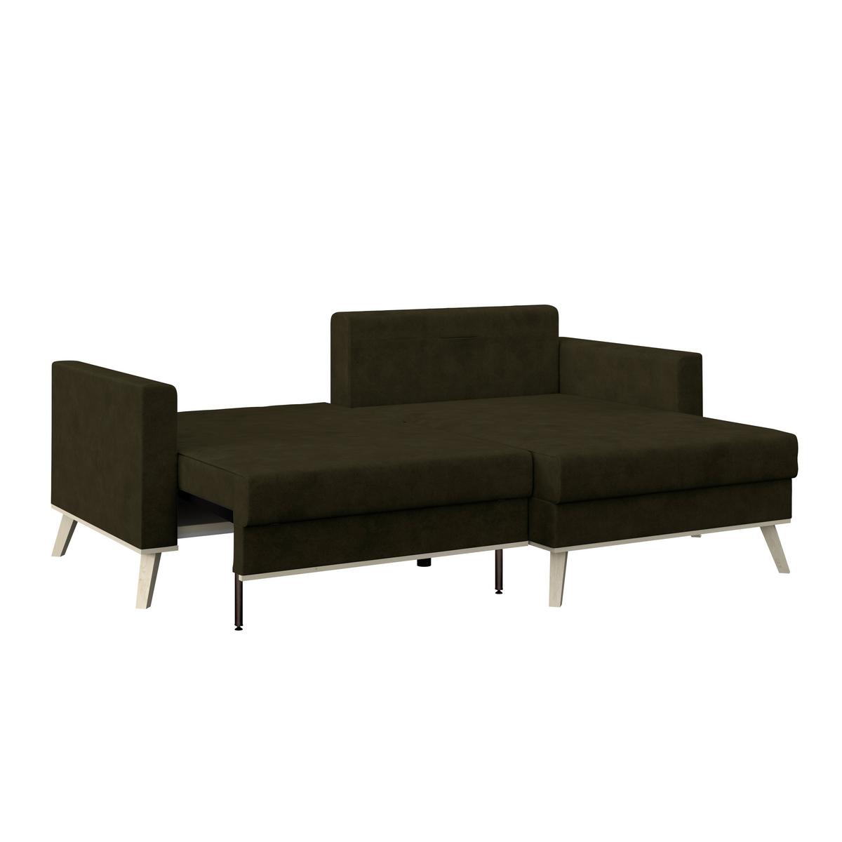 Coltar CARINI - crem/măsliniu, Basics, textil (222/152cm) - Modern Living