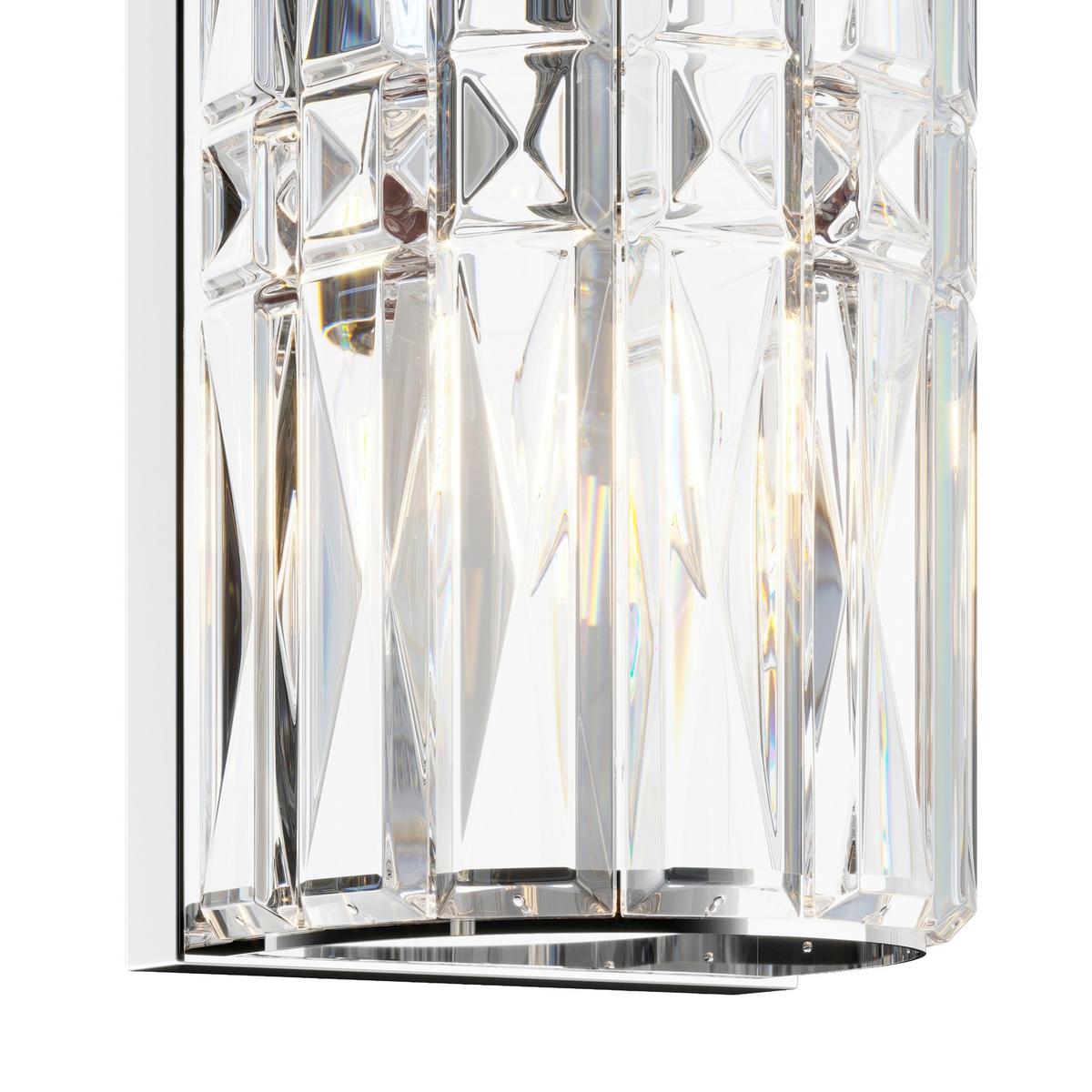 Wandleuchte Facet Chromfarben max. 60 Watt - Chromfarben/Transparent, Trend, Glas/Metall (13/10/75,2cm) - MAYTONI