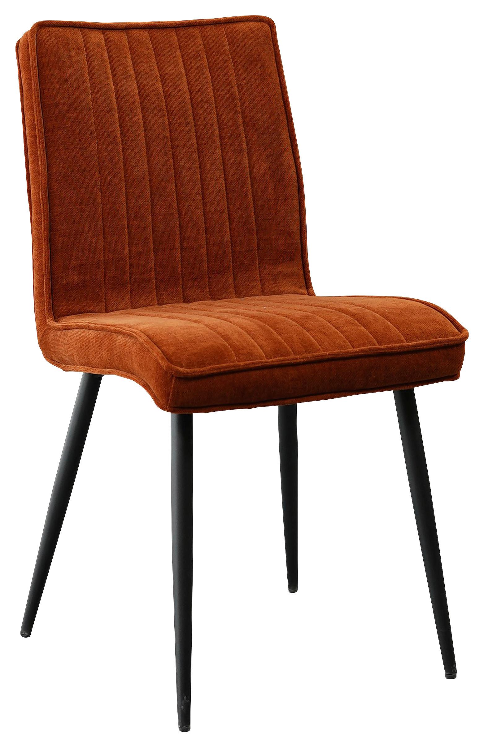 Scaun LENA - negru/ruginiu, Modern, lemn/metal (43/86/57cm) - Mömax