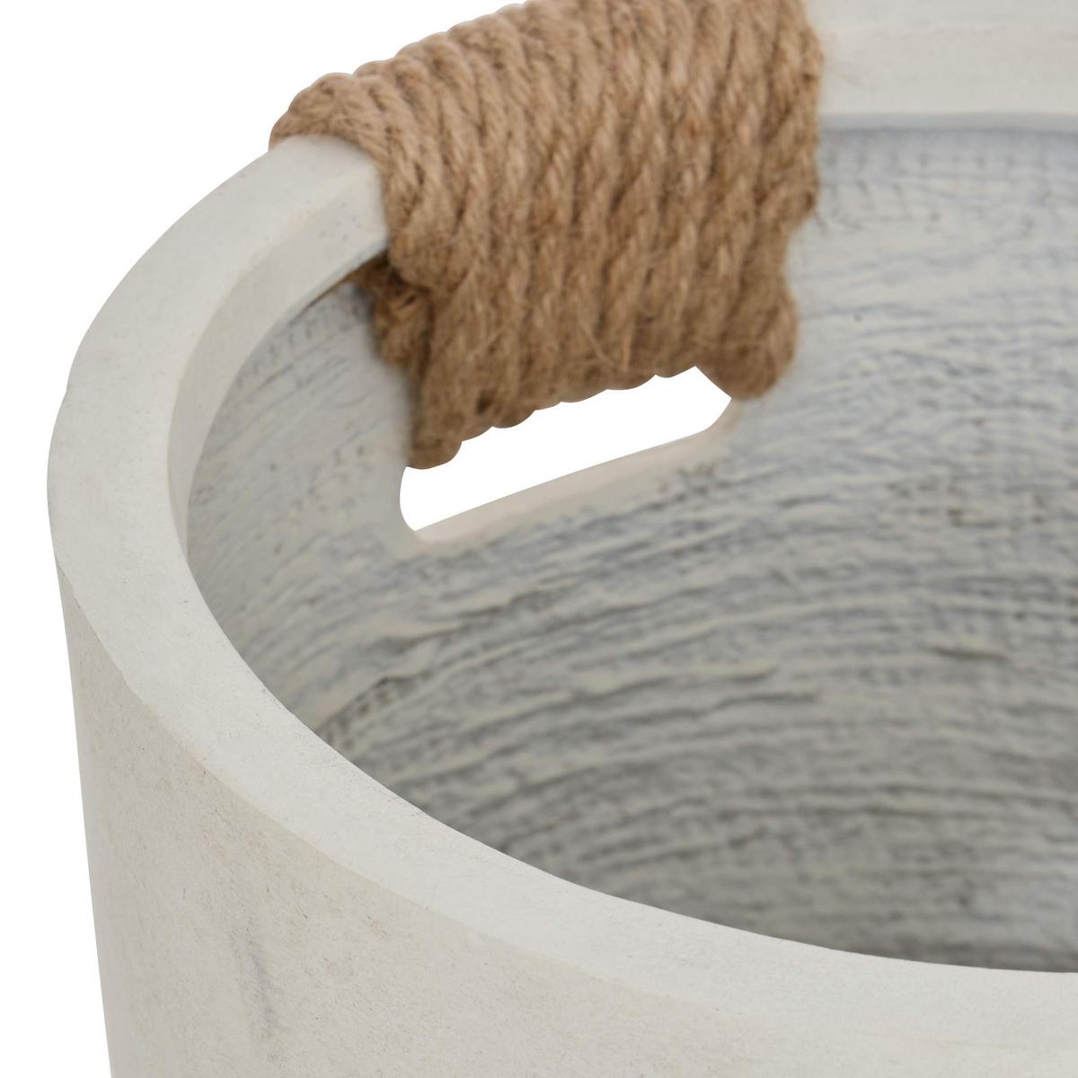 Ukrasna Saksija Sien S - bela, Osnovno, kamen (30/25cm)