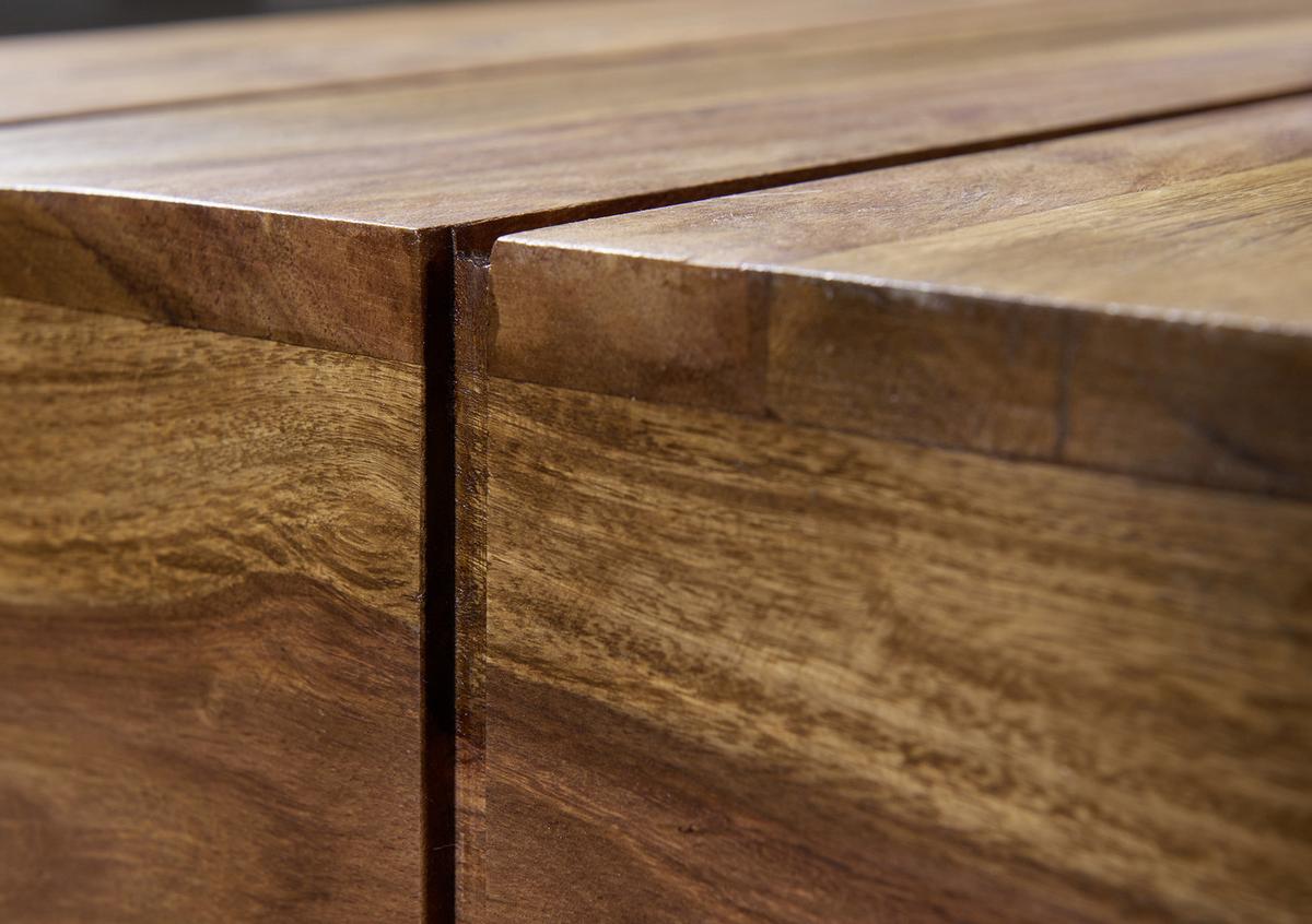 Couchtisch "Sira" , ca. 120x45 cm, aus Sheesham - Sheeshamfarben, Design, Holz (120/45cm) - MID.YOU