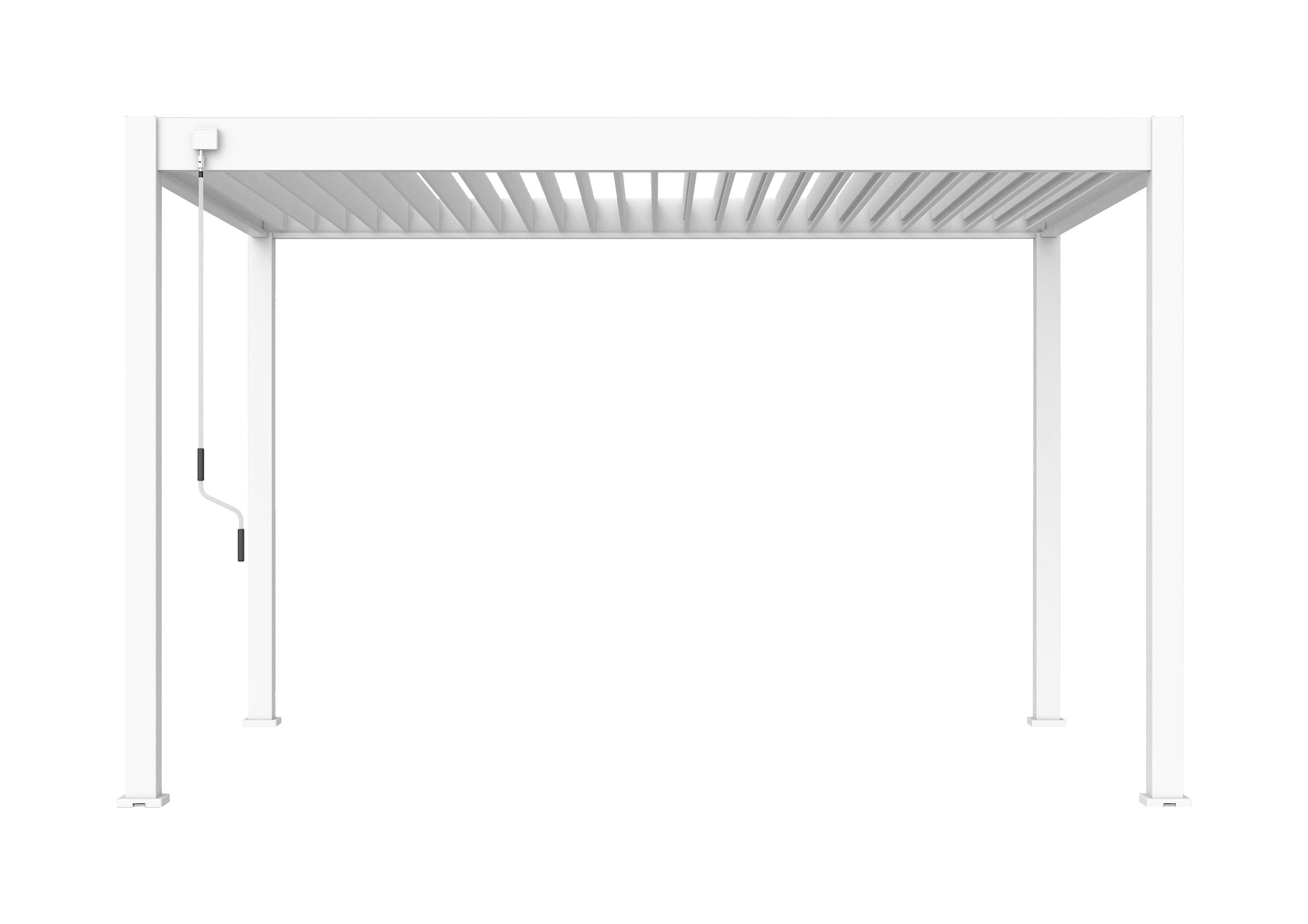 Pavillon Classic Weiß ca. 400x255x300 cm Aluminium - Weiß, Basics, Metall (400/255/300cm) - WEIDE