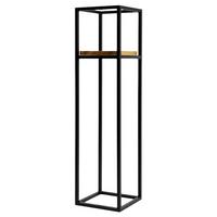 Blumenständer Schwarz - Schwarz, Basics, Holz/Metall (23/90/23cm)