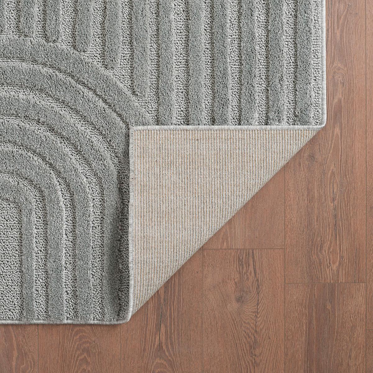 Preproga Z Visokim Florom Art, Srebrna, 160cm - srebrne barve, Basics, tekstil (160cm) - Novel