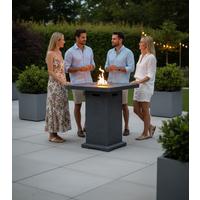 Feuerstellen Montreali Dunkelgrau - Dunkelgrau, KONVENTIONELL, Stein/Metall (87/87/106cm) - Gardenson