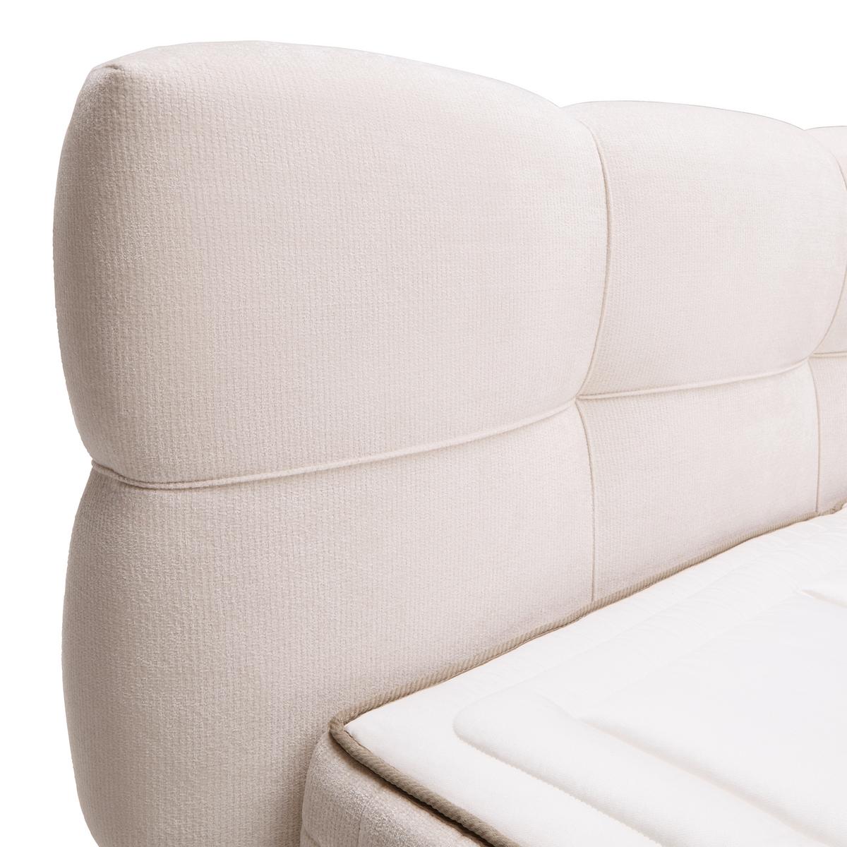 Boxspringbett Bianco Beige ca. 180x200cm - Beige, KONVENTIONELL, Holz/Holzwerkstoff (180/200cm) - Premium Living