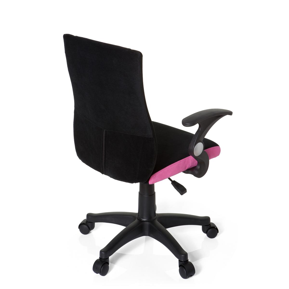 Mladinski Vrtljivi Stol Kiddy Pro Al, Črna, Roza - pink/črna, Basics, umetna masa (50/87-97/40cm) - MID.YOU