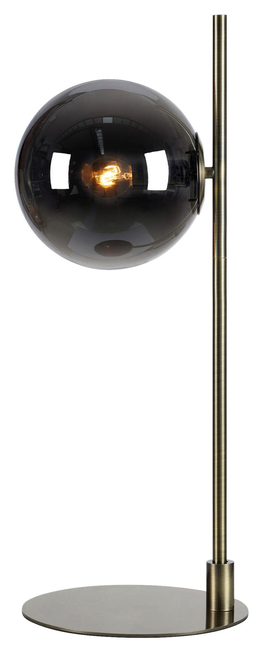 Tischleuchte Dione max. 40 Watt - Grau, Basics, Glas/Metall (24/24/32,5cm) - Markslöjd
