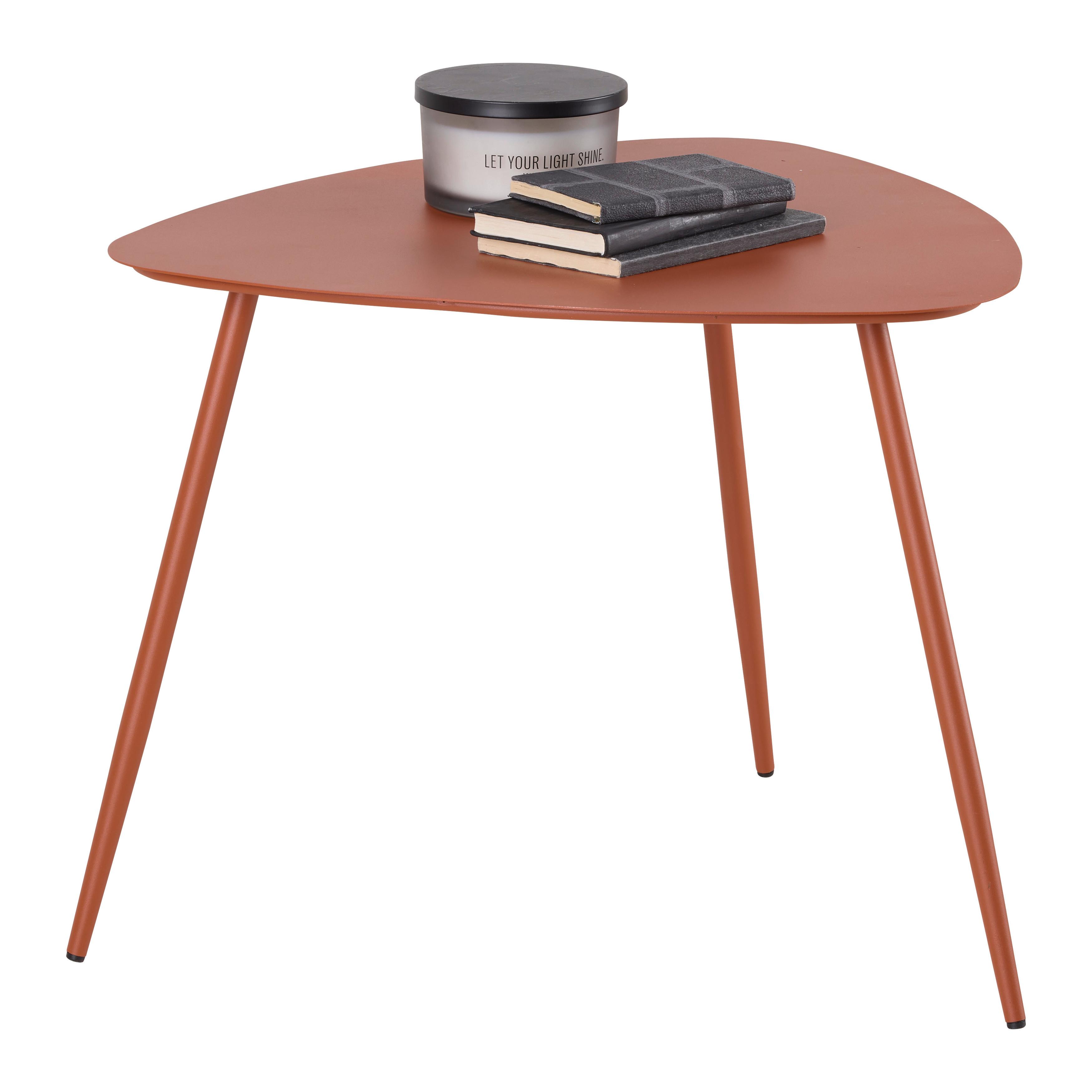 SOFFBORD FINE - orange, Modern, metall (57,5/56/45,5cm) - Mömax
