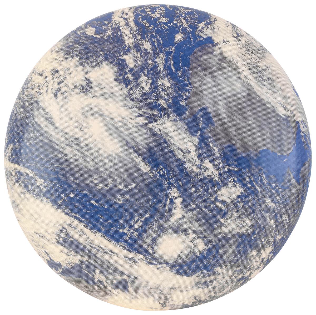 LAMPA SUFITOWA LED SATURNIN - niebieski/biały, Modern, tworzywo sztuczne/metal (60/8,5cm) - Bessagi Home