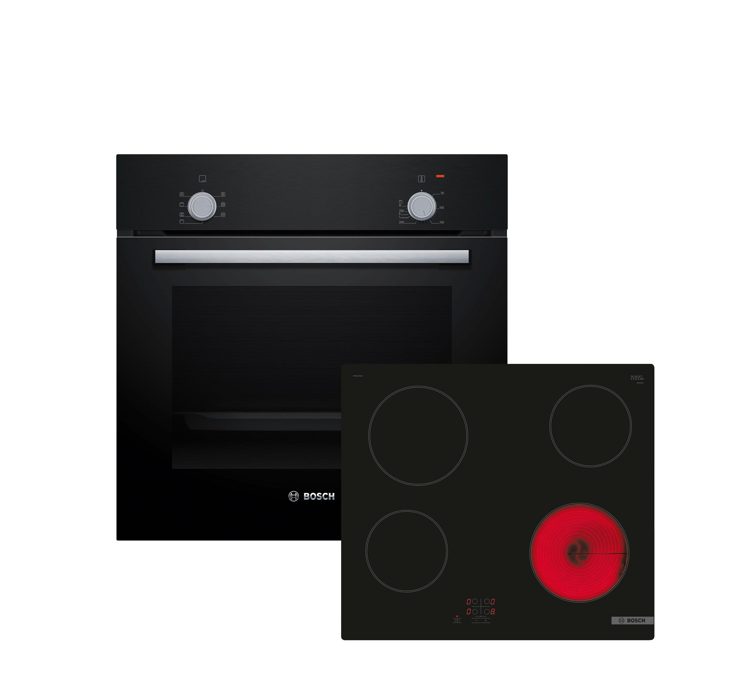 Backofenset HBD211FB65 Schwarz - Schwarz, Metall (60cm) - Bosch