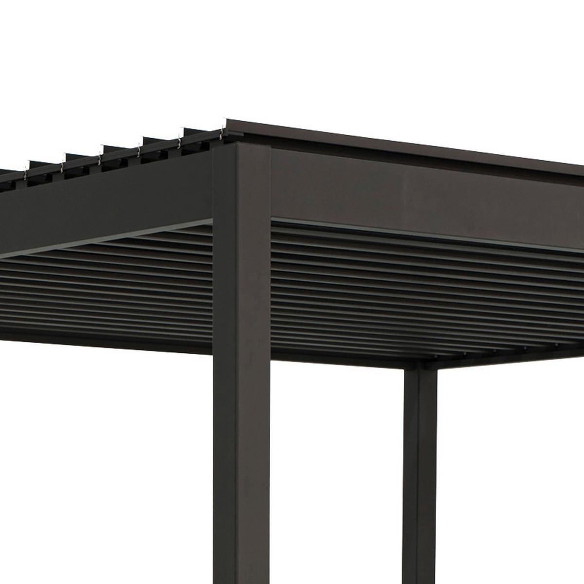Pergola Element ca. 300x240x400 cm Anthrazit - Anthrazit, LIFESTYLE, Metall (300/240/400cm) - Gardenson