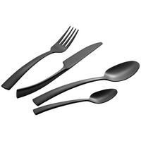 Besteckset Style in Schwarz 16-teilig - Schwarz, Modern, Metall - Premium Living