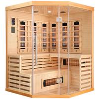 INFRAROTKABINE DELUXE B: 150 CM 3-4 PERSONEN - Braun, MODERN, Holz (150/200/150cm) - Sanotechnik