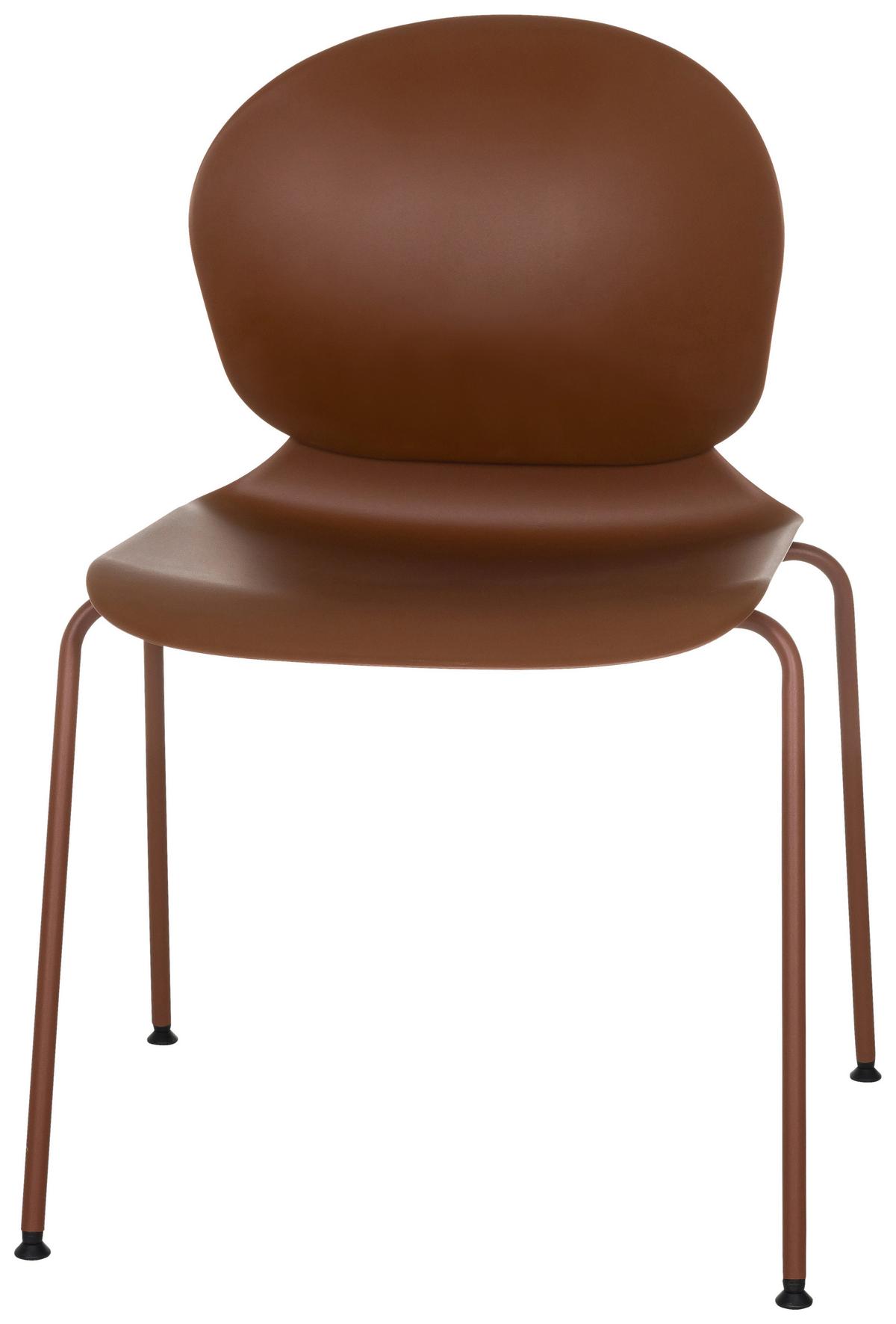 Konferenčni Stol T36 Vi, Rdečerjava - srebrne barve/rdečerjava, Moderno, kovina/umetna masa (56/80/54cm) - MID.YOU