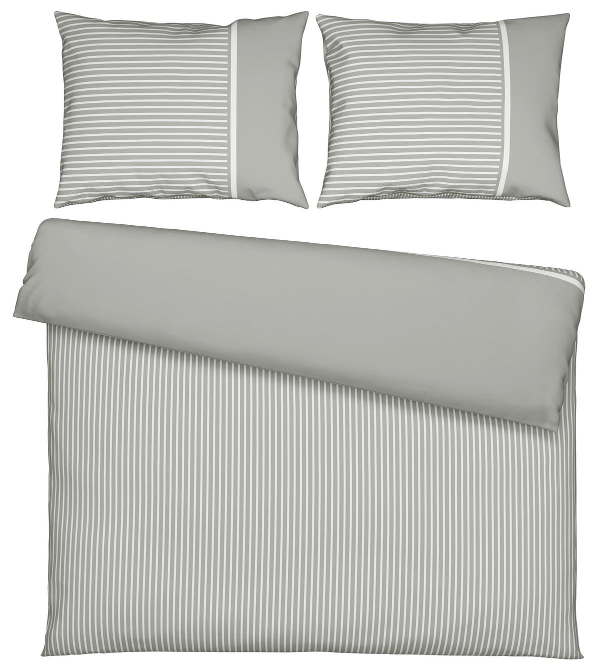 Posteljnina Johannes Xxl, Svetlo Siva, 2x60/80, 200/200 - svetlo siva, Konvencionalno, tekstil (200/200cm) - Mömax