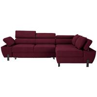 Kutna Garnitura Molina Mini - bordo/crna, Moderno, drvni materijal/drvo (277/189cm) - Mömax