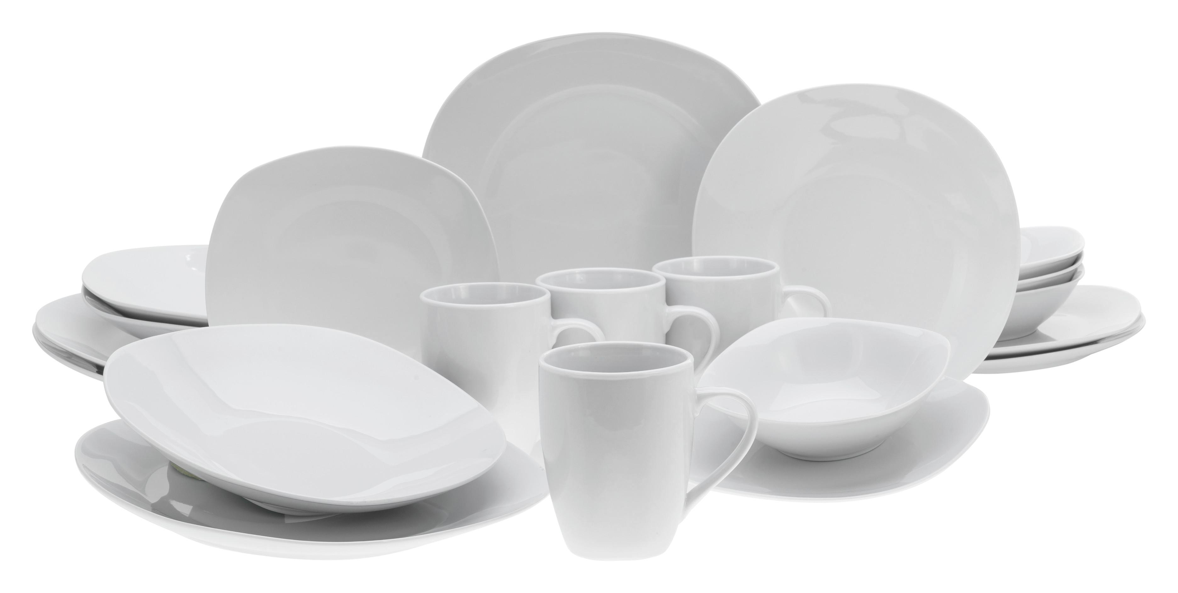 Kombinált Étkészlet 11645 - fehér, Basics, kerámia - Creatable