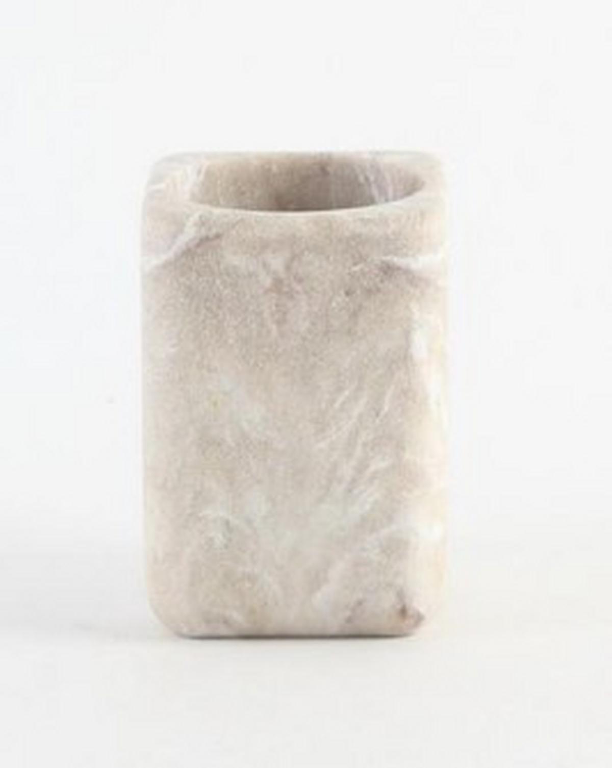Čaša Za Kupatilo Lux - boja peska, Moderno, plastika (8/8/9.3cm) - Mömax