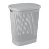 Wäschetonne Arne Grau ca. 58l - Grau, KONVENTIONELL, Kunststoff (47,5/36/57,5cm)