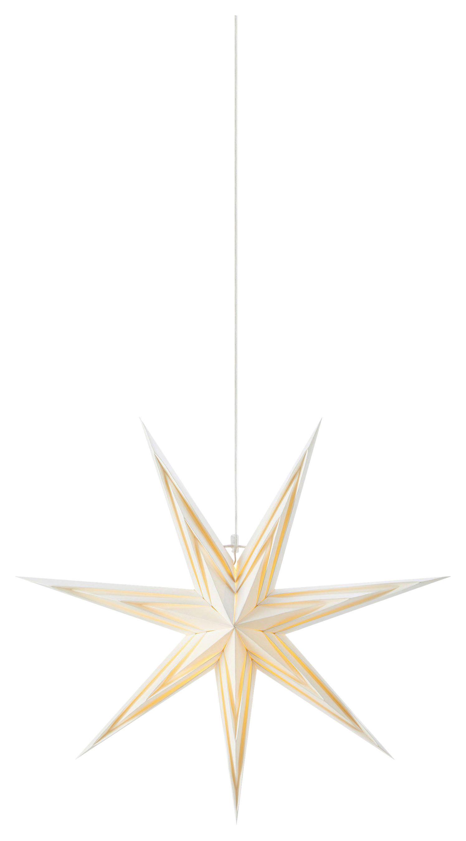 Dekostern Sarah Weiß max. 4,5 Watt - Weiß, Basics, Papier (6/45/45cm) - Markslöjd