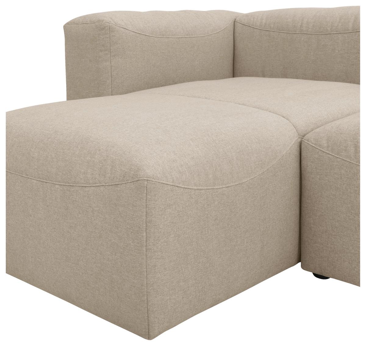 ECKSOFA LENA - Creme, Design, Kunststoff/Textil (160/250cm) - Max Winzer