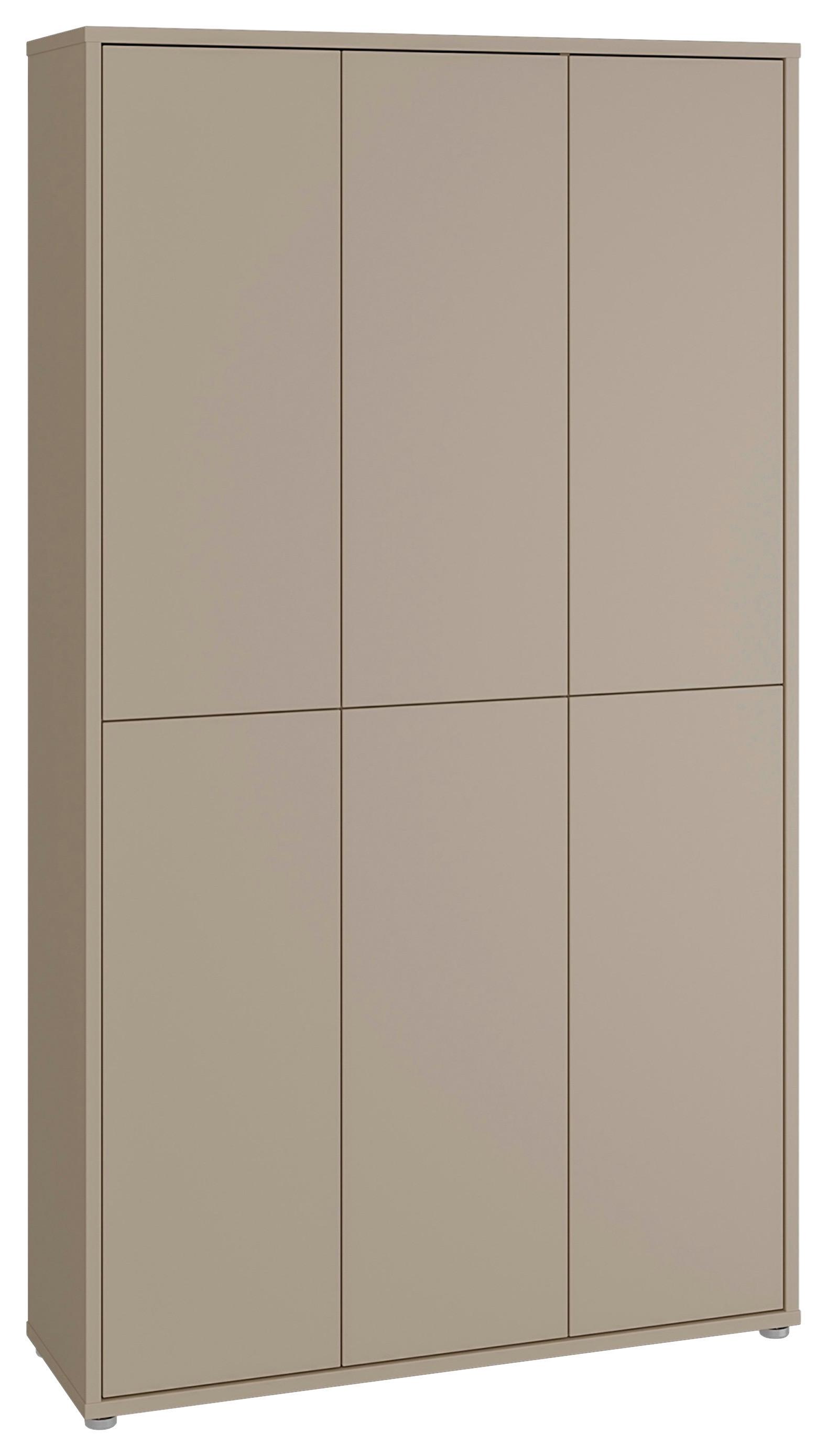 Omara Za Čevlje Alice, Rjavosiva - rjavosiva/siva, Moderno, umetna masa/leseni material (109,2/191,9/34,9cm) - Modern Living