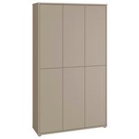 Omara Za Čevlje Alice, Rjavosiva - rjavosiva/siva, Moderno, umetna masa/leseni material (109,2/191,9/34,9cm) - Modern Living
