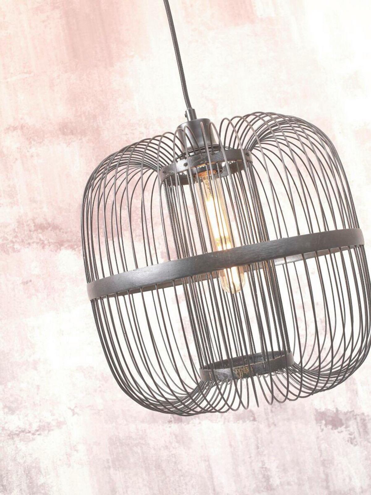 Viseča Svetilka Hokkaido, Črna - črna, Trend (25/38cm) - Good & Mojo