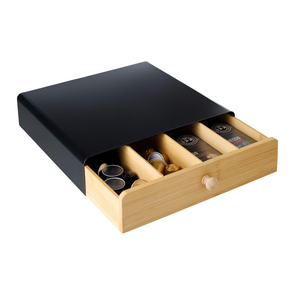 Organizator George 33x31x7,5cm - prirodne boje/crna, Konvencionalno, metal/prirodni materijali (33/31/7,5cm) - Mömax