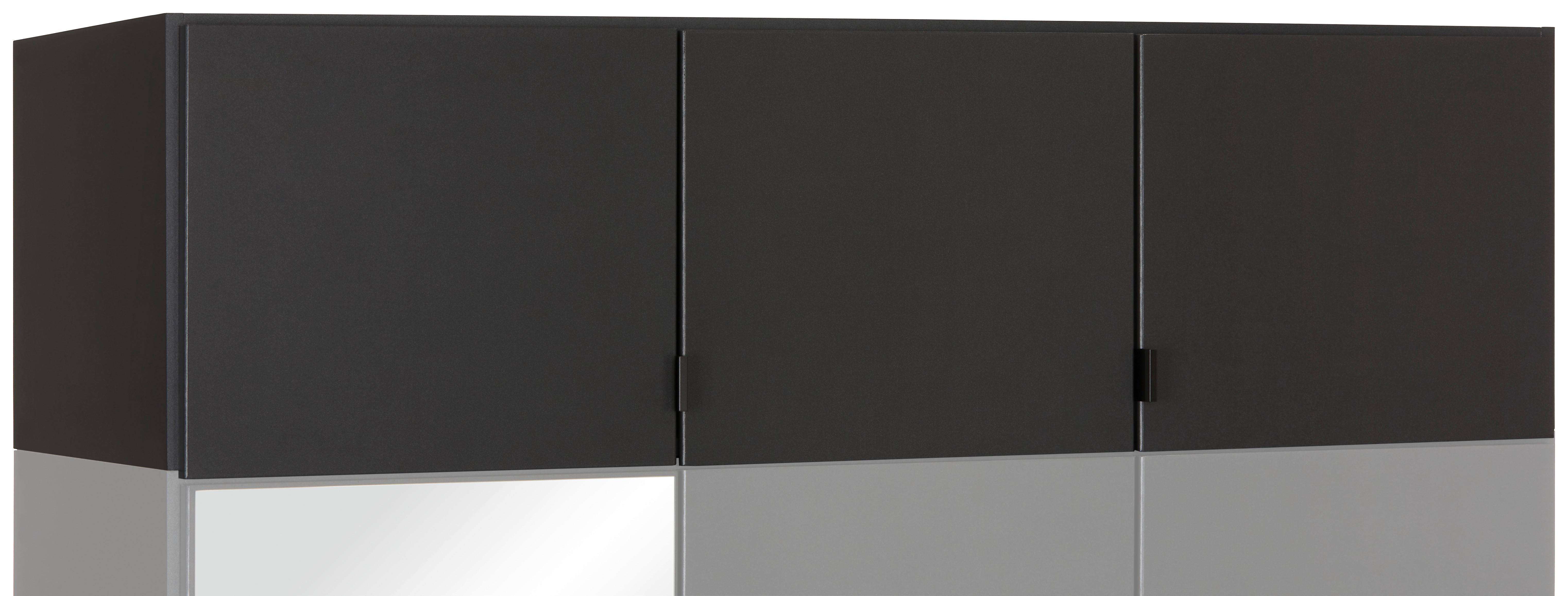 Aufsatzschrank ONTARIO - Graphitfarben, Modern, Holzwerkstoff (136/39/54cm) - Based