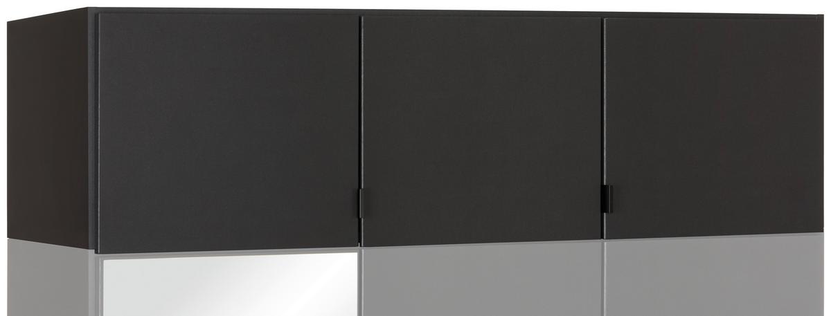 Aufsatzschrank ONTARIO - Graphitfarben, Modern, Holzwerkstoff (136/39/54cm) - Based